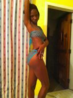 Skinny Black Girl At Home