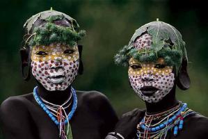 Tribal Boys of Africa Face Paints