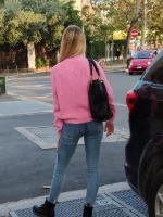 Skinny blonde in jeans with fantastic aass (as I saw her I couldn't but take pictures!)