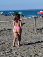 Preteen on the beach with fantastic ass I'd love to fuck