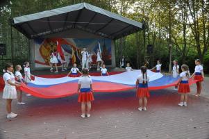 В городе Кораблино прошли мероприятия, посвященные Дню Российского флага