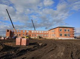 В с. Незнаново Кораблинского района продолжается строительство новой школы