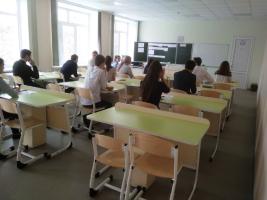 Девятиклассники района приняли участие в репетиции основного государственного экзамена по русскому языку и математике