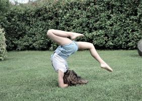 Denim Gymnast Girl
