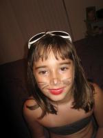 Cat makeup girl