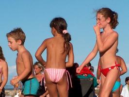 Beach Topless Little Girls