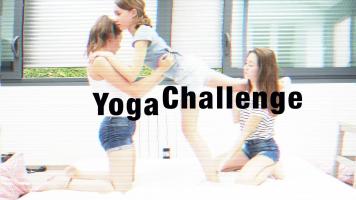 3 hot girls in jeans yoga challenge