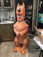 Inflatable Scooby costume