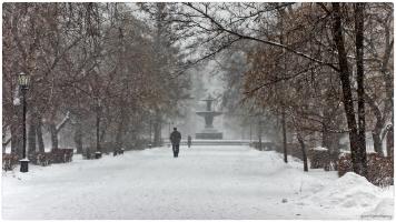 Снегопад в Омске 12.11.2012