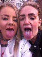teen tongues out & open mouths