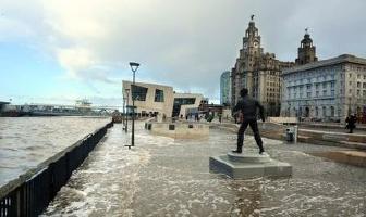 Liverpool UK Storm Surge December 2014