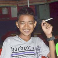 Indonesian boys smoking 22