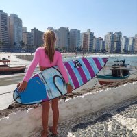 Brazilian young surfer, Sofia
