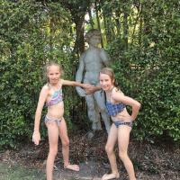 Girls and Statues