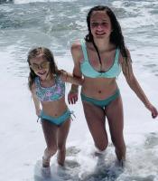 Abby and Isabella go to the beach