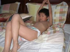 Asian diaper boy