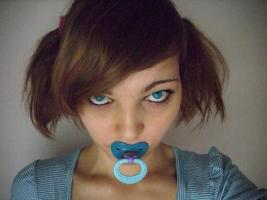 Girls with pacifier (web finds)