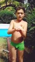 boy in pool