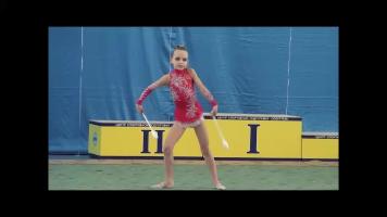Young gymnast girl 1