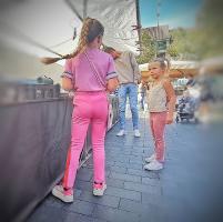 Girl pink pants
