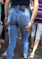 Tight jeans candids