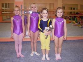girls gymnastics training