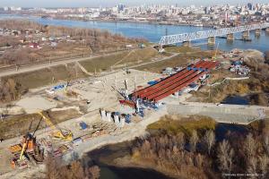 Строительство четвертого а/м моста в Новосибирске