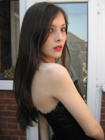 Lizzie teen model - black dress